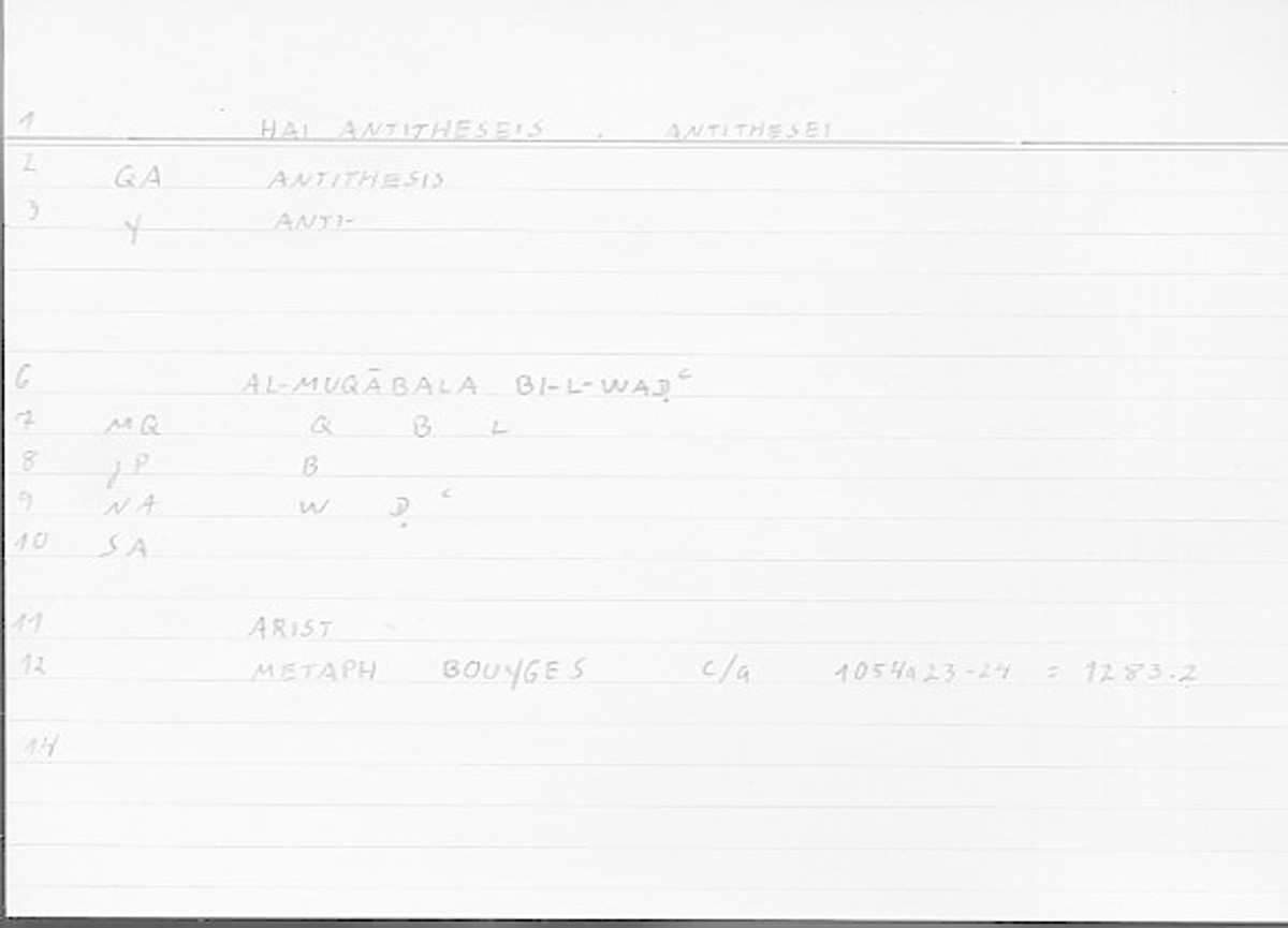 Filecard Arist.Metaph.1919