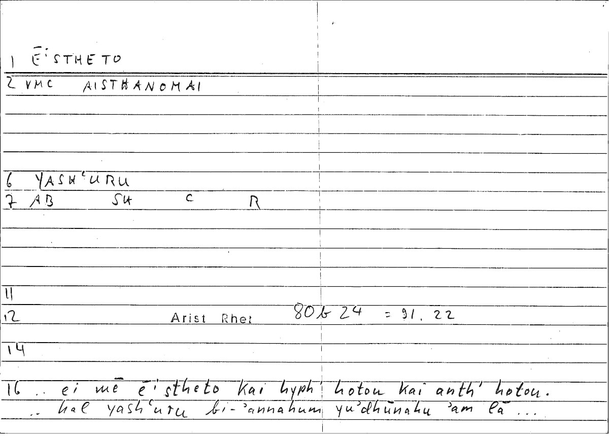 Filecard Arist.Rhet.3321