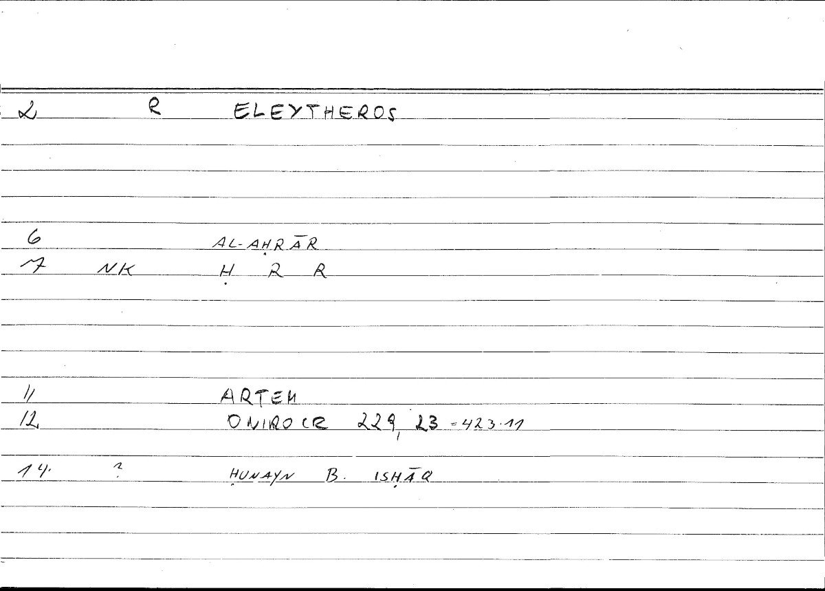 Filecard Artem.Onirocr.00707