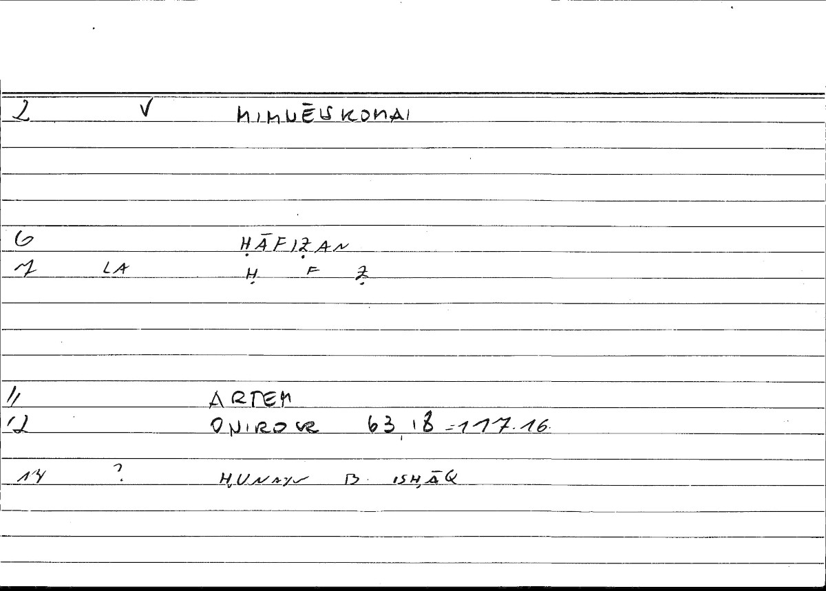 Filecard Artem.Onirocr.01104