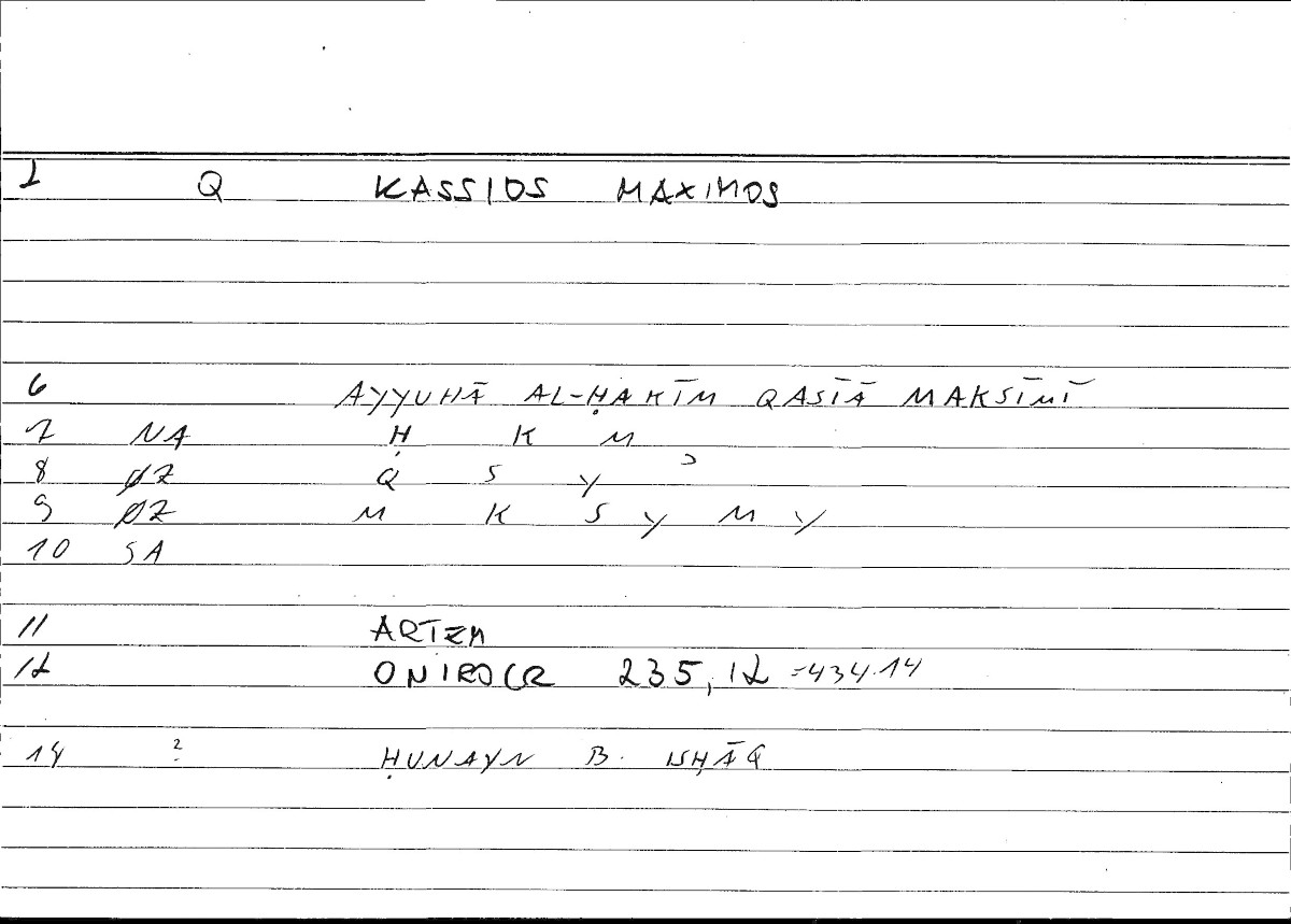 Filecard Artem.Onirocr.01175