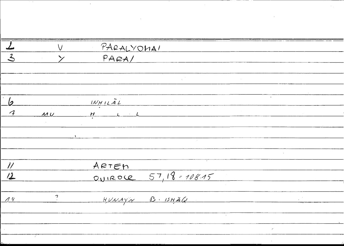 Filecard Artem.Onirocr.01220