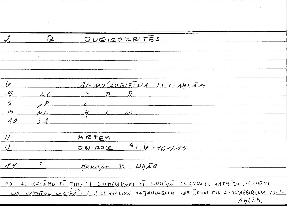 Filecard Artem.Onirocr.01231
