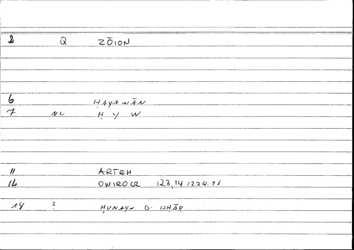 Filecard Artem.Onirocr.01501