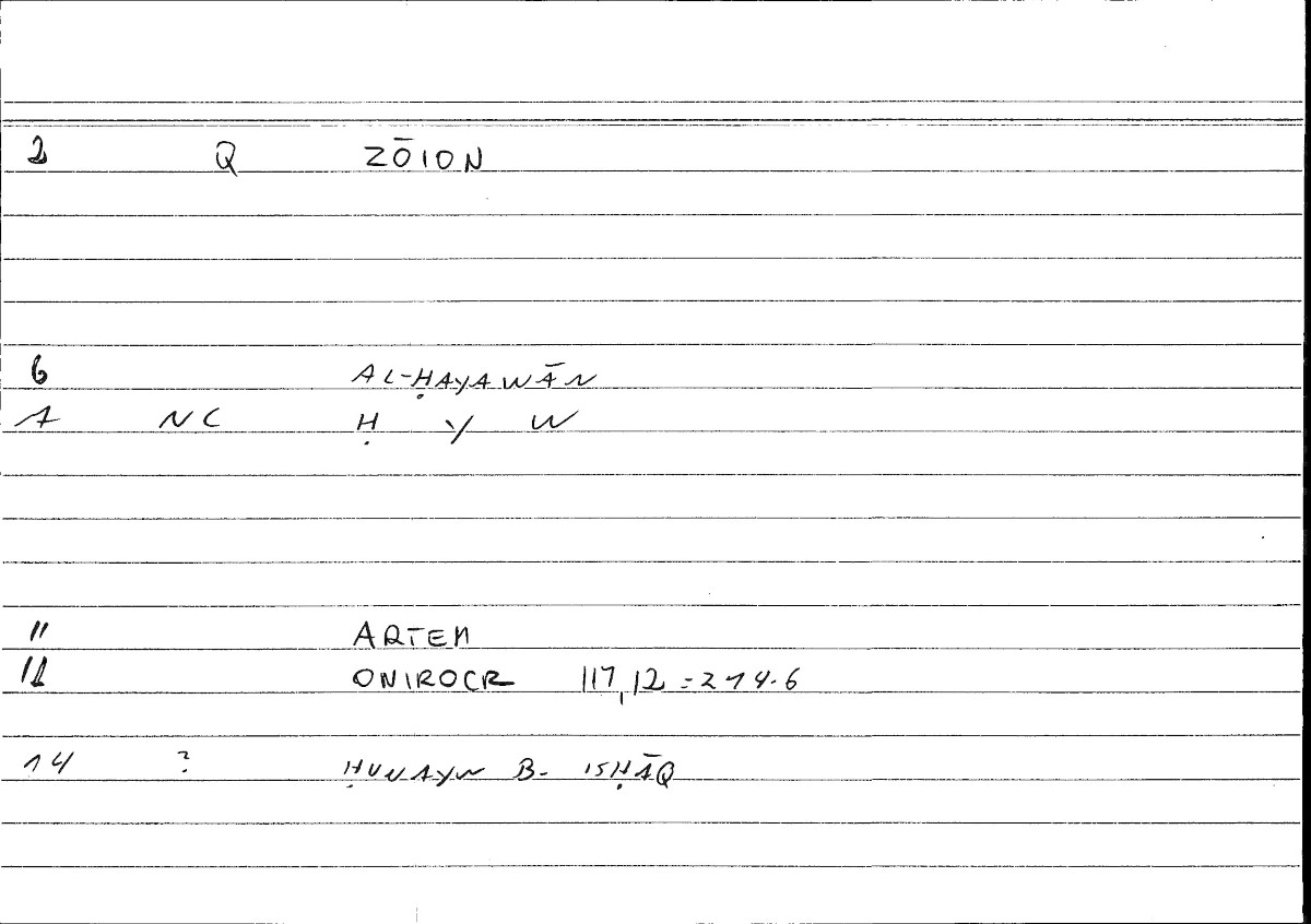 Filecard Artem.Onirocr.01509