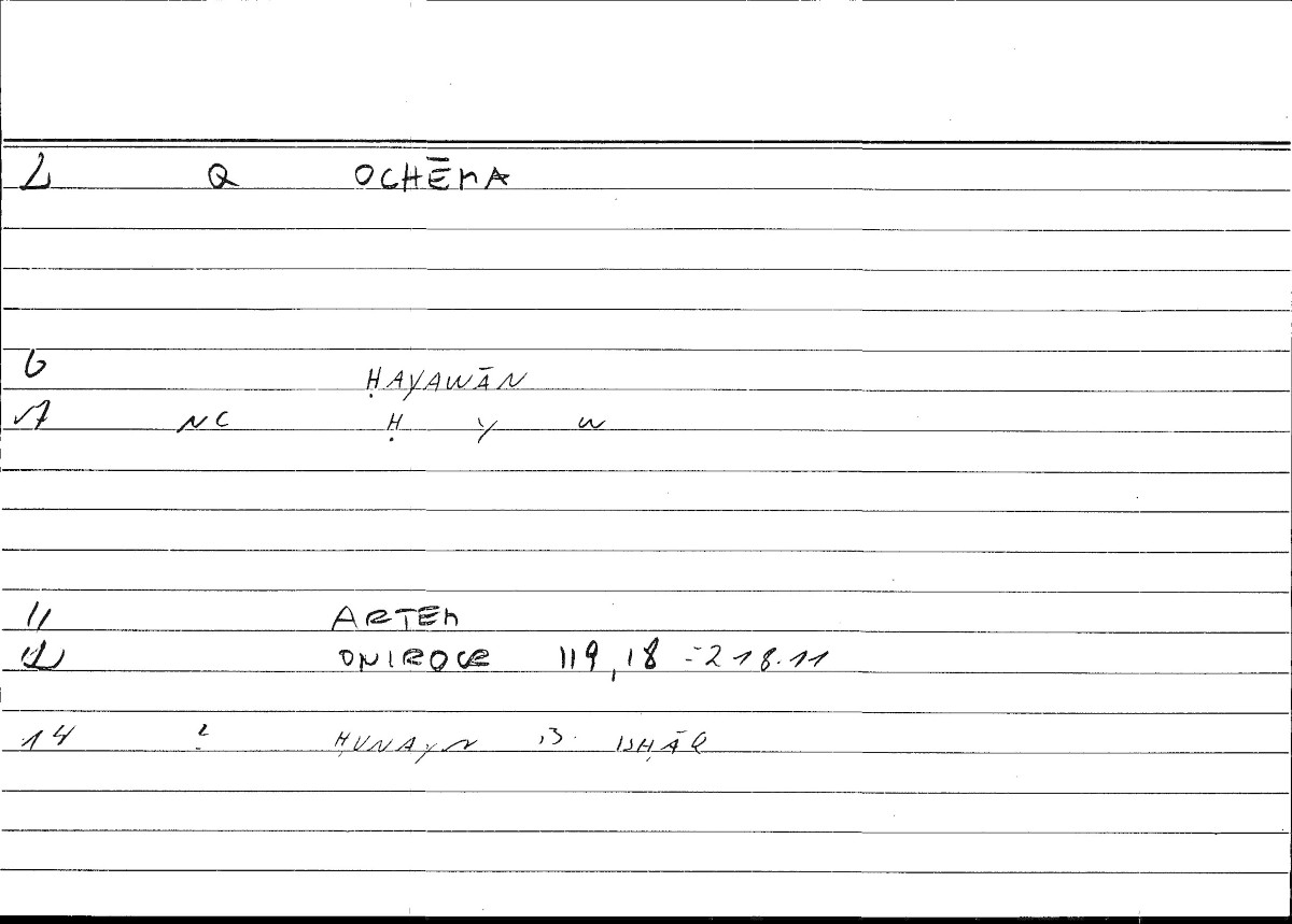 Filecard Artem.Onirocr.01542