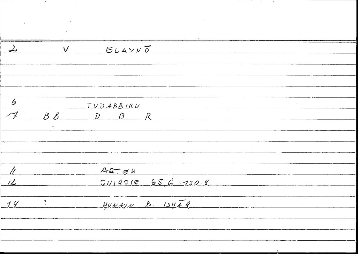 Filecard Artem.Onirocr.02257