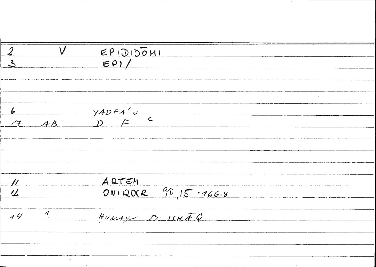 Filecard Artem.Onirocr.02367