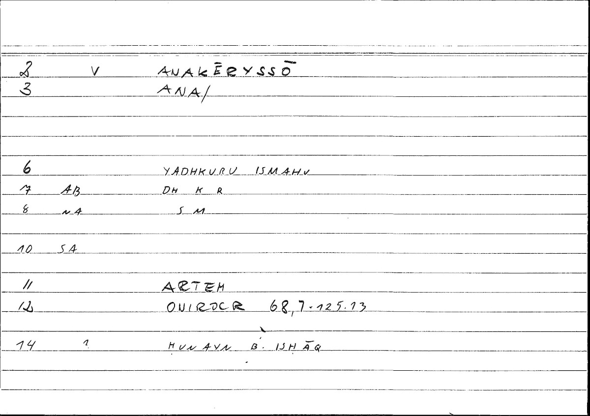 Filecard Artem.Onirocr.02861