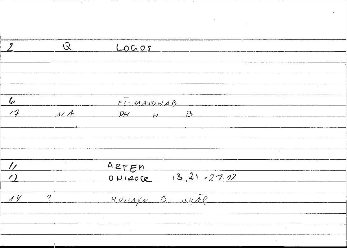 Filecard Artem.Onirocr.03164
