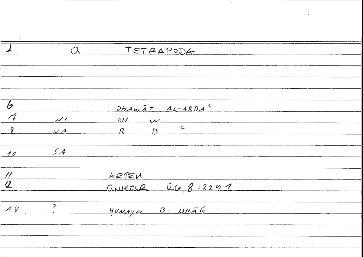 Filecard Artem.Onirocr.03230
