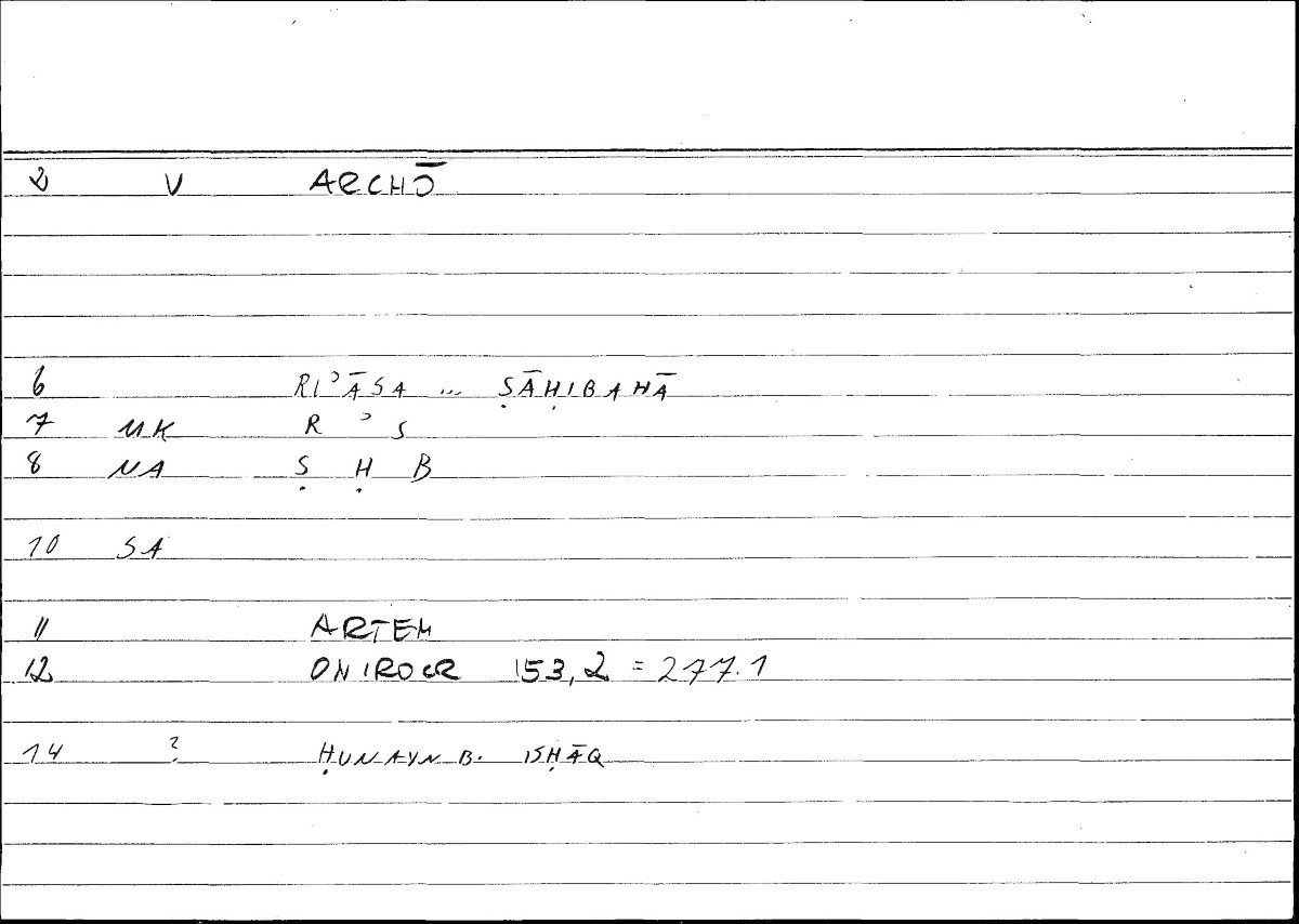 Filecard Artem.Onirocr.03255