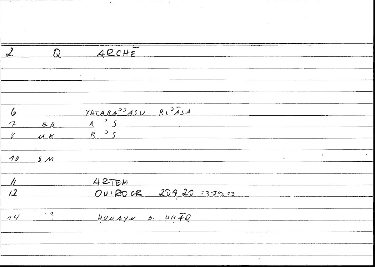 Filecard Artem.Onirocr.03256