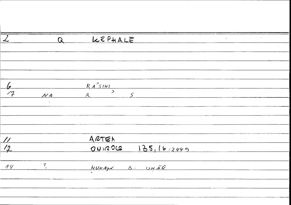 Filecard Artem.Onirocr.03285