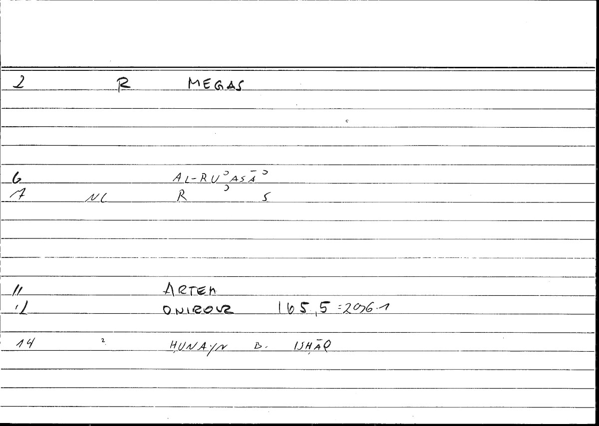 Filecard Artem.Onirocr.03309