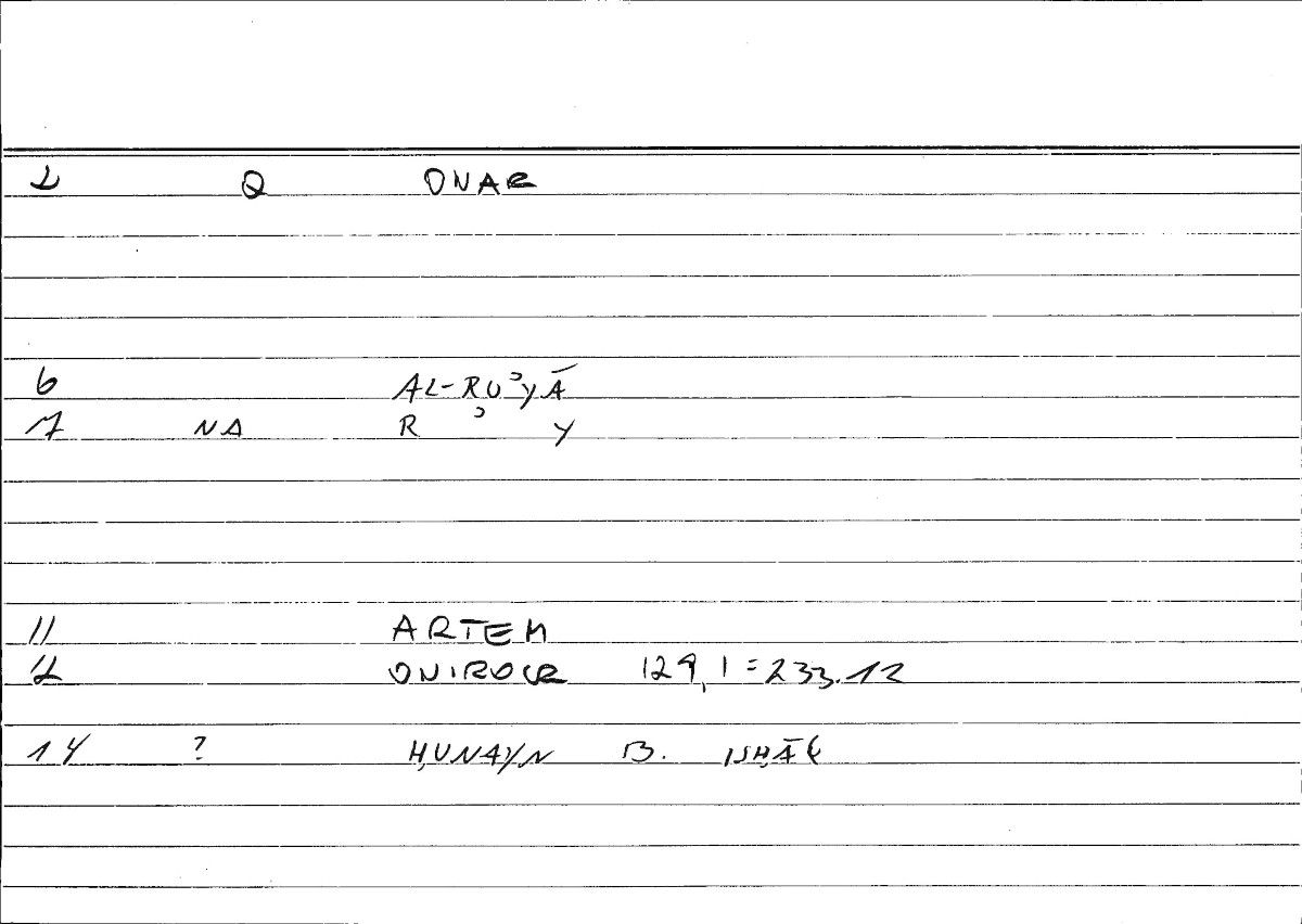 Filecard Artem.Onirocr.03525