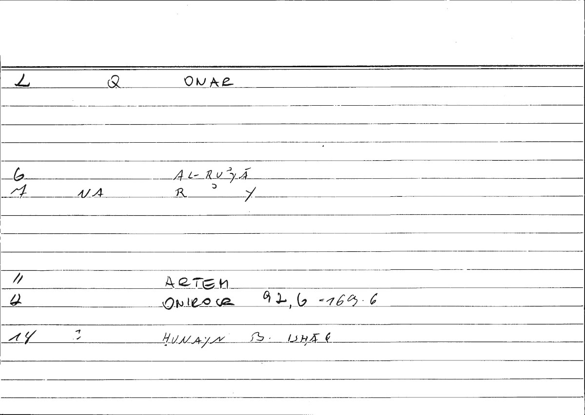 Filecard Artem.Onirocr.03542
