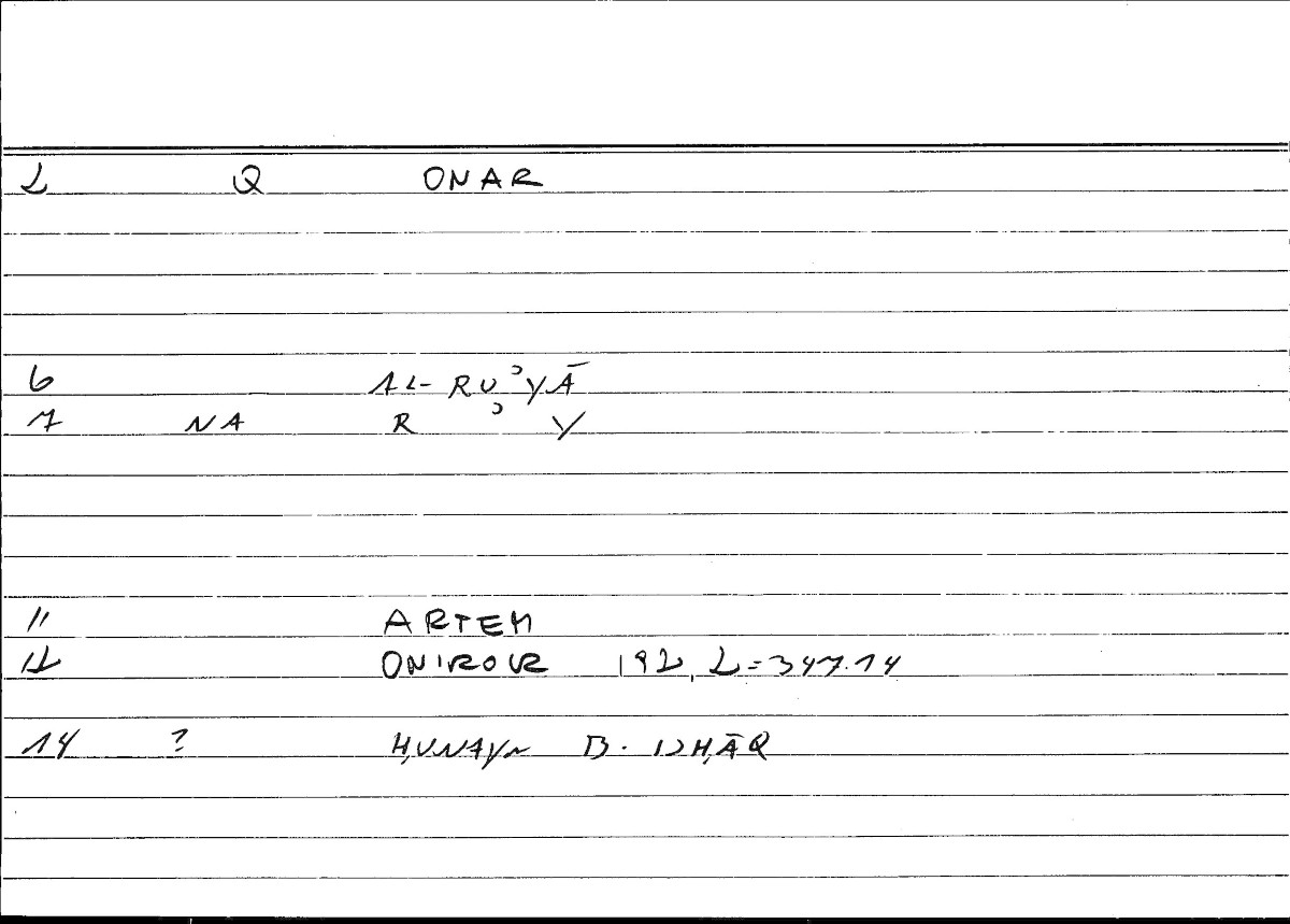 Filecard Artem.Onirocr.03561