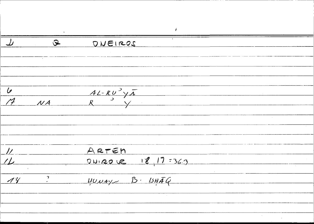 Filecard Artem.Onirocr.03574