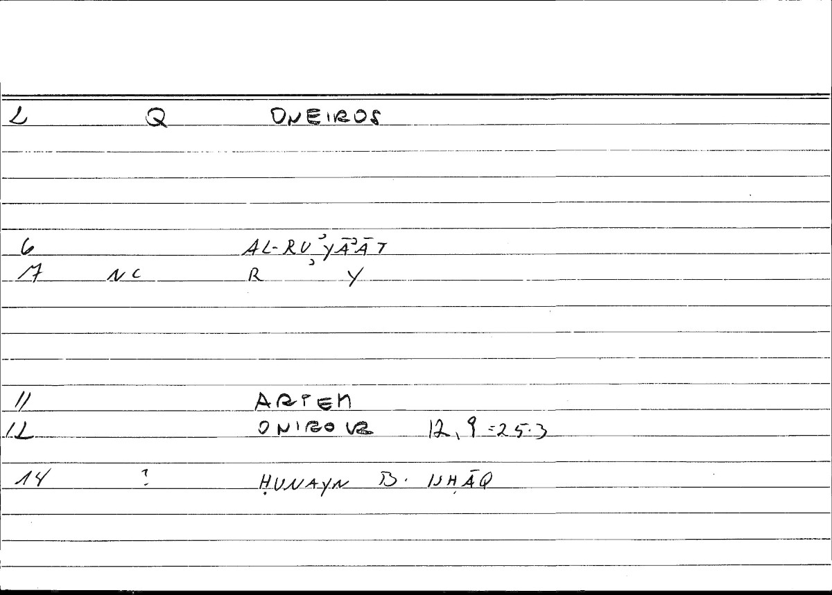 Filecard Artem.Onirocr.03589