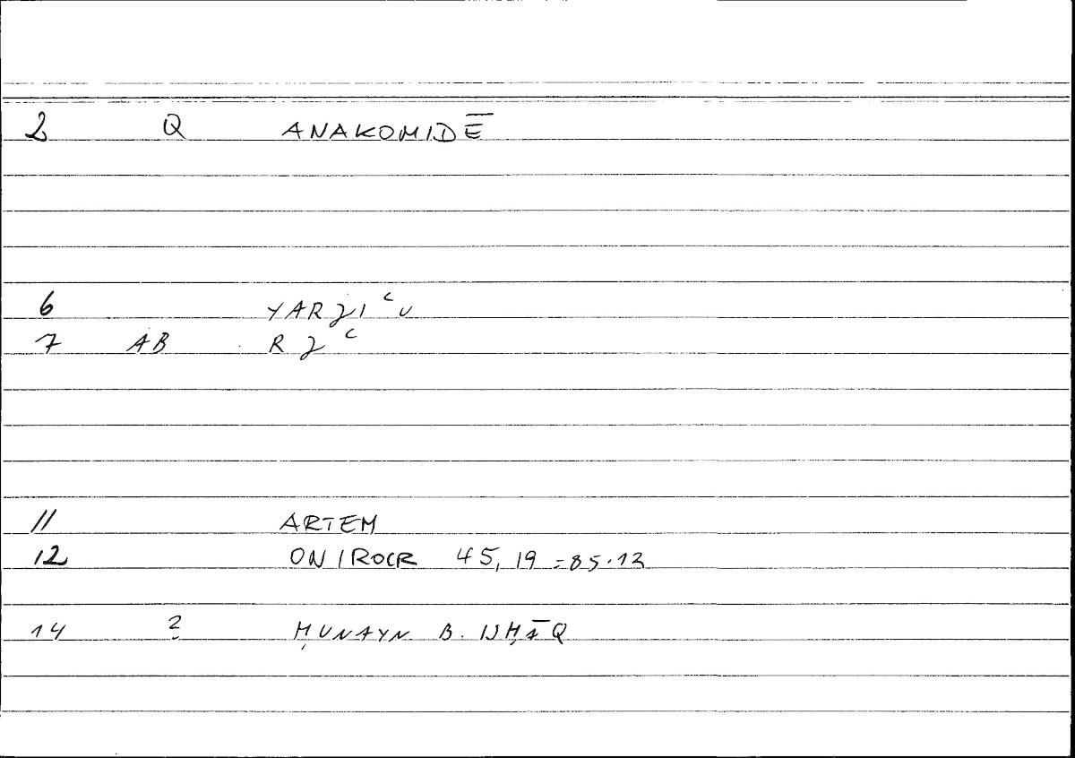 Filecard Artem.Onirocr.03697