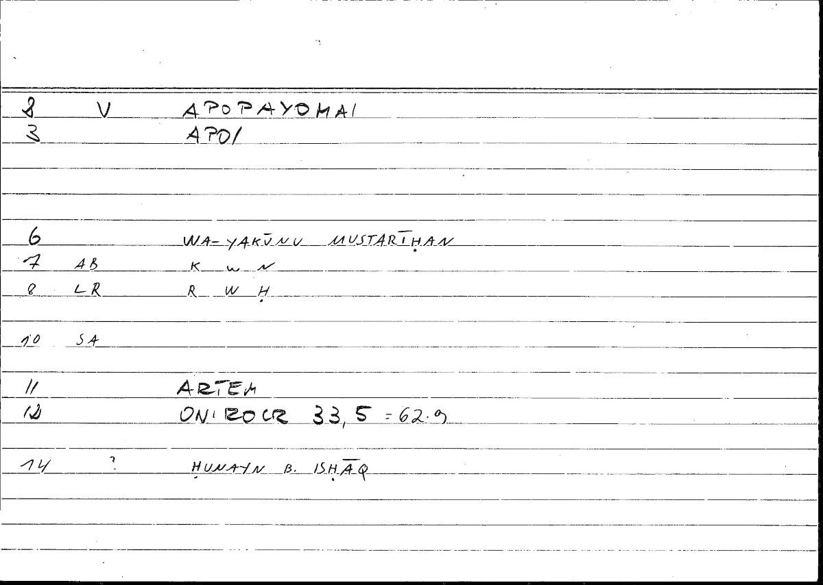 Filecard Artem.Onirocr.04050