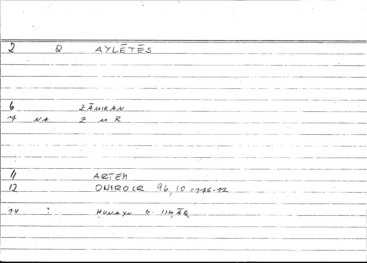 Filecard Artem.Onirocr.04247