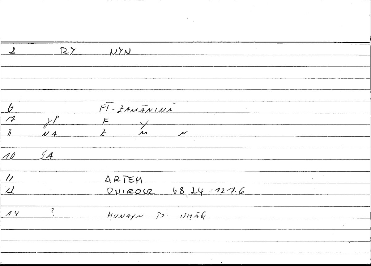 Filecard Artem.Onirocr.04261