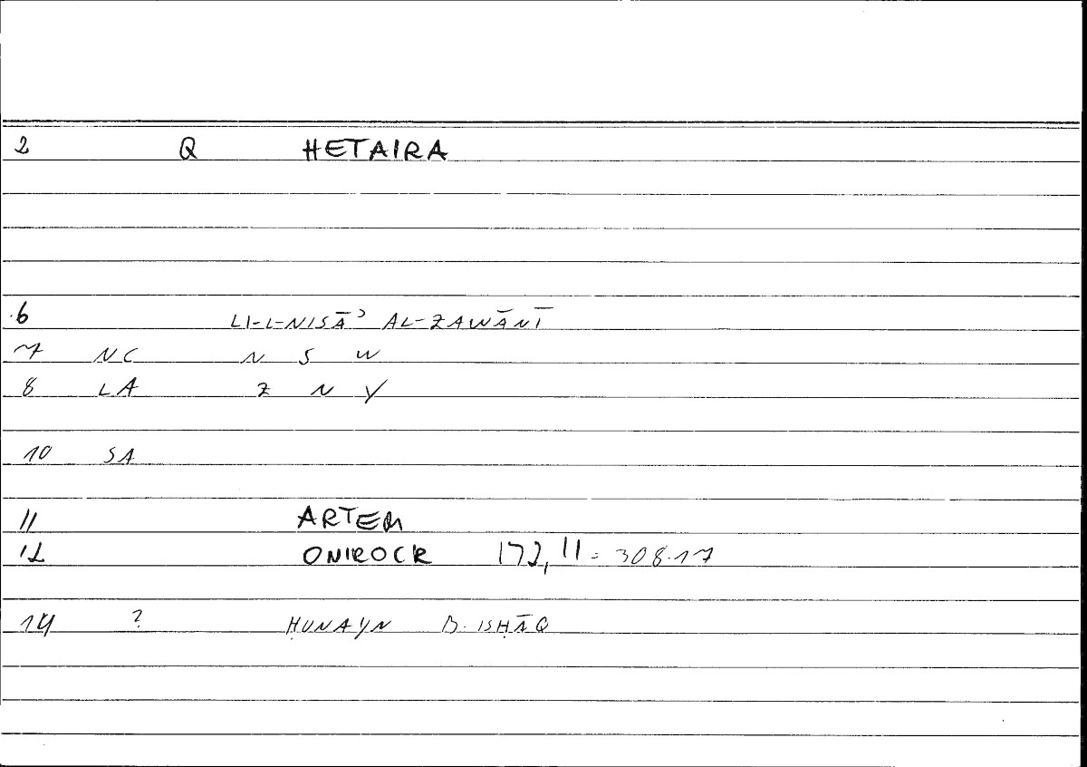 Filecard Artem.Onirocr.04284