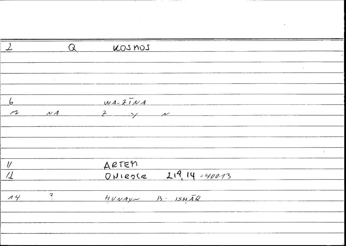 Filecard Artem.Onirocr.04440