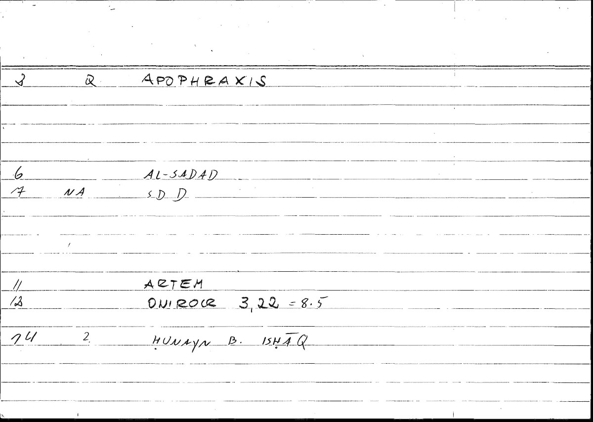Filecard Artem.Onirocr.04625