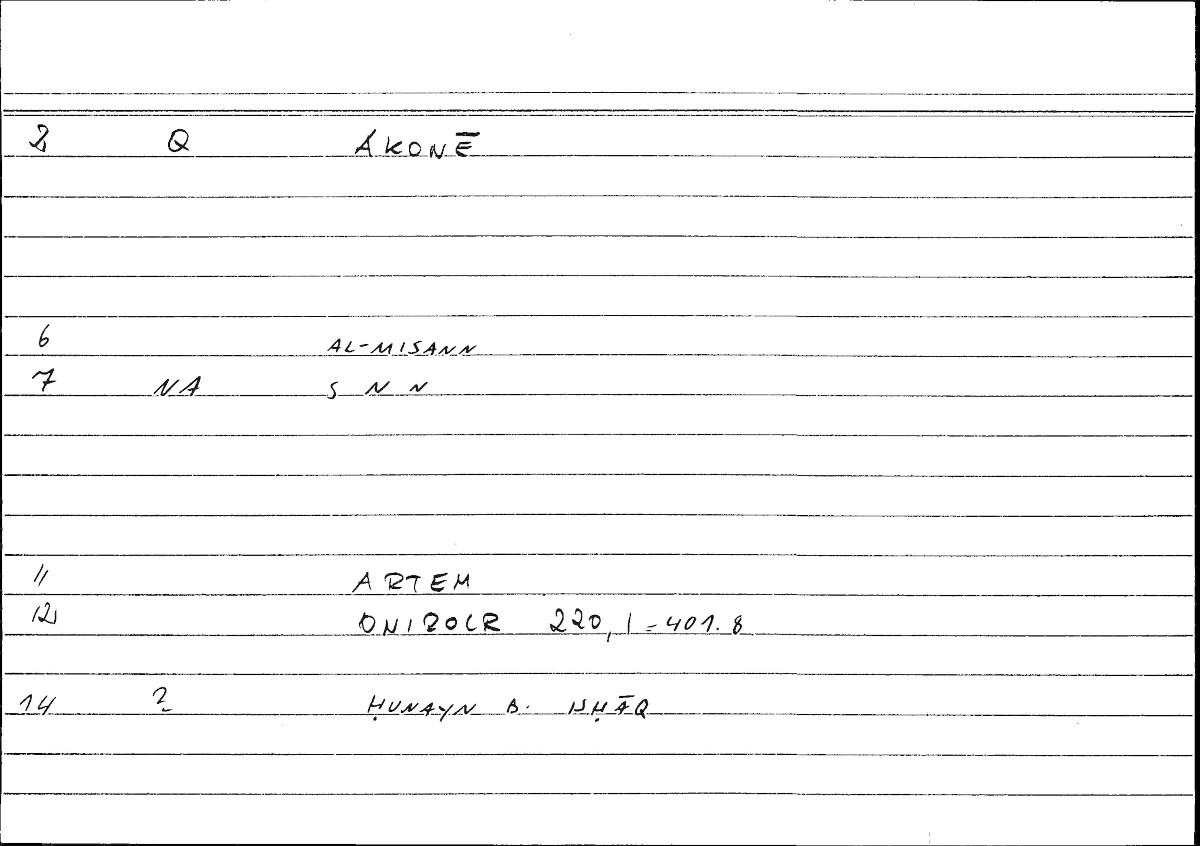 Filecard Artem.Onirocr.05058