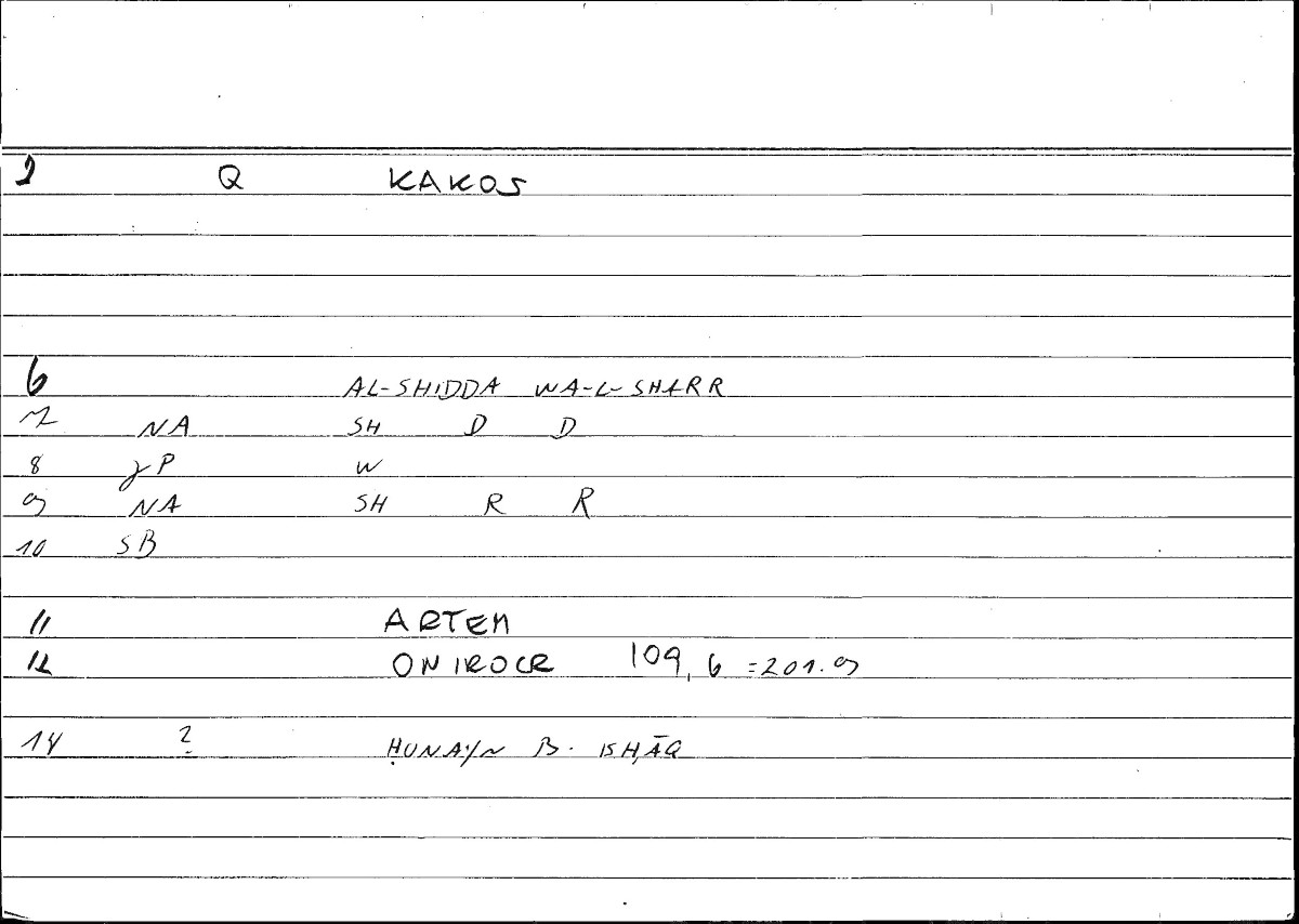 Filecard Artem.Onirocr.05420