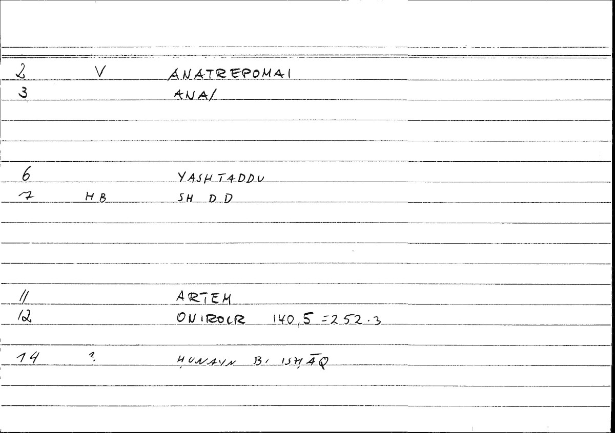 Filecard Artem.Onirocr.05449