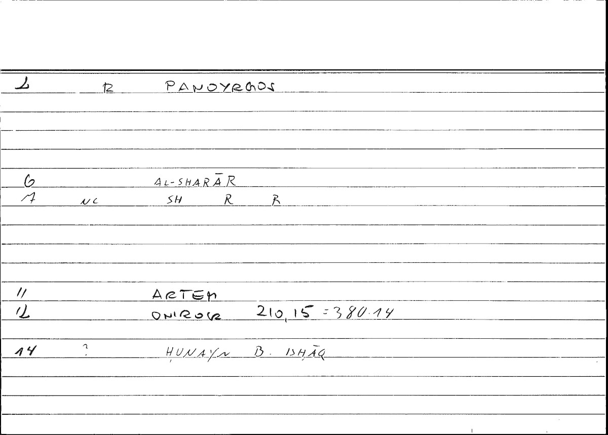 Filecard Artem.Onirocr.05525