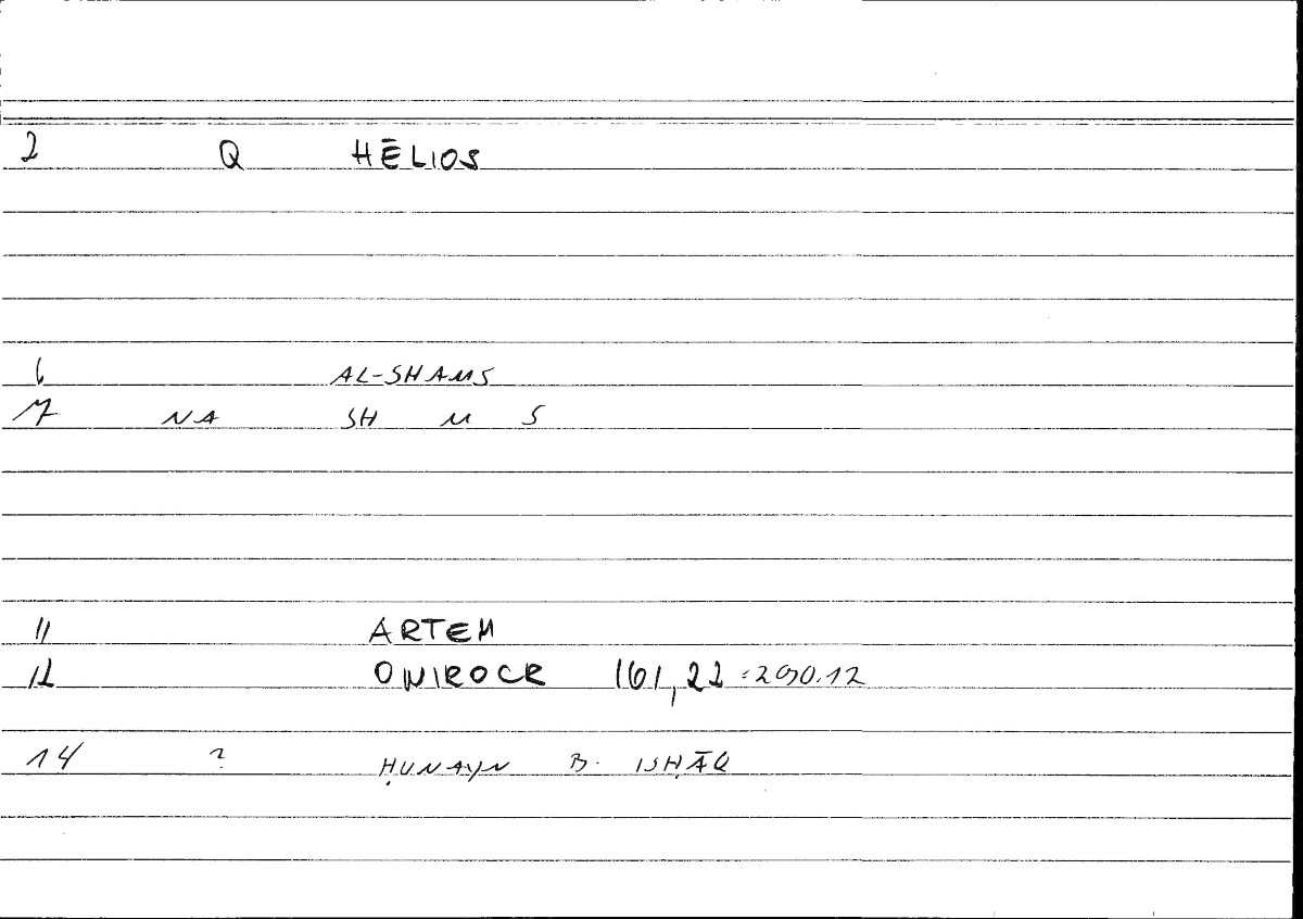 Filecard Artem.Onirocr.05745