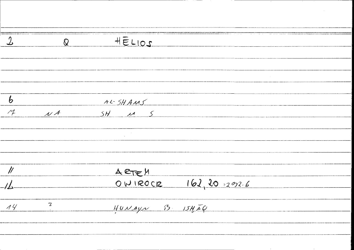 Filecard Artem.Onirocr.05752