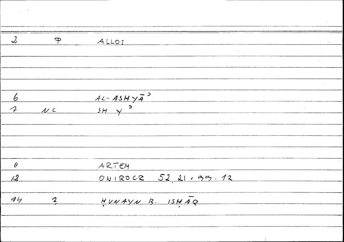 Filecard Artem.Onirocr.05831