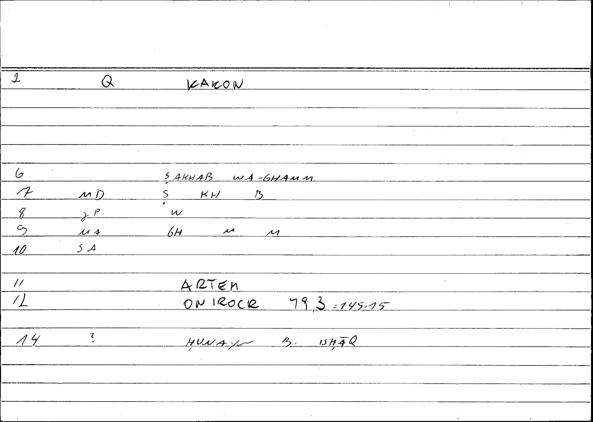 Filecard Artem.Onirocr.06067