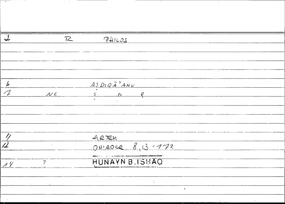 Filecard Artem.Onirocr.06100