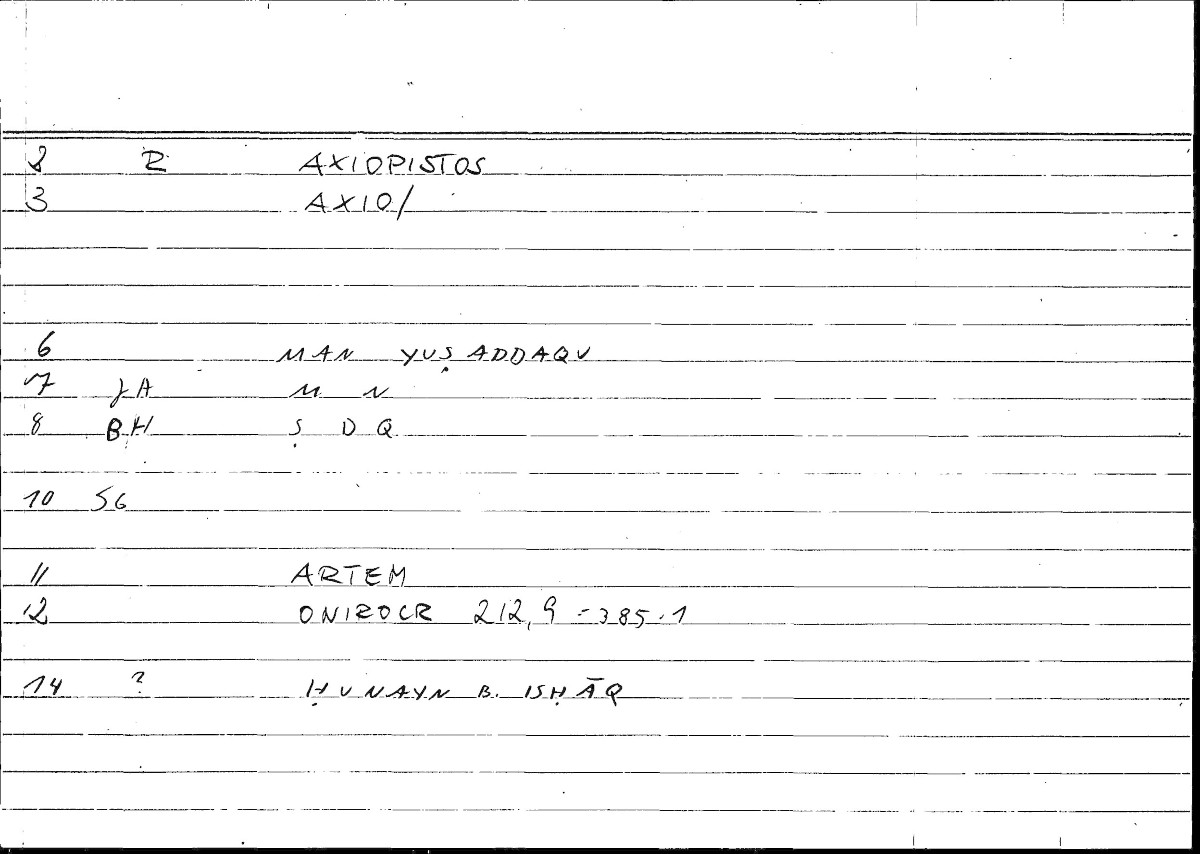 Filecard Artem.Onirocr.06103