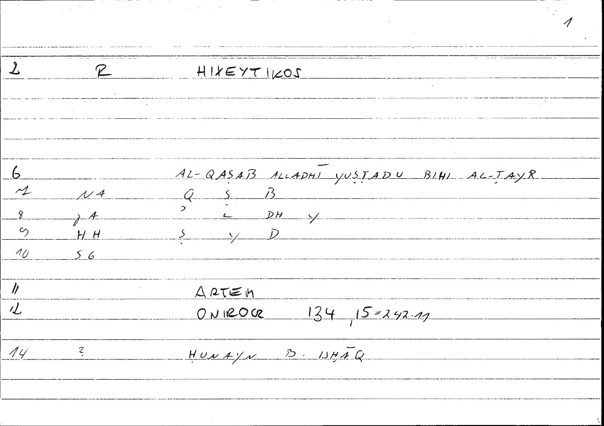 Filecard Artem.Onirocr.06426