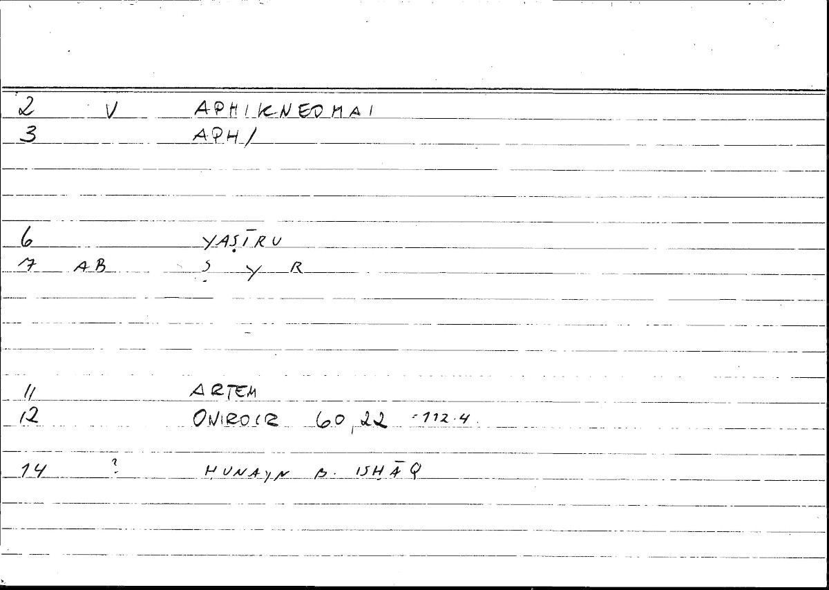 Filecard Artem.Onirocr.06436