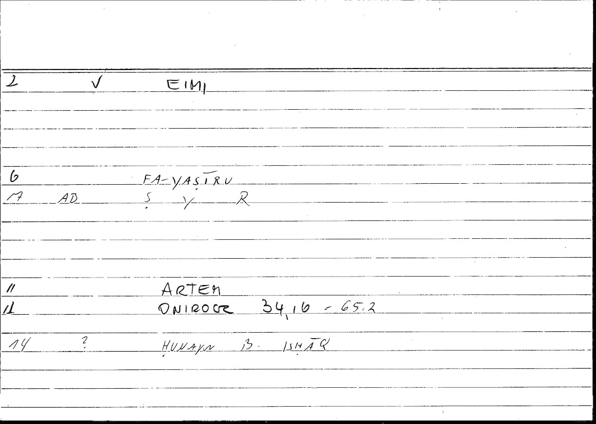 Filecard Artem.Onirocr.06458