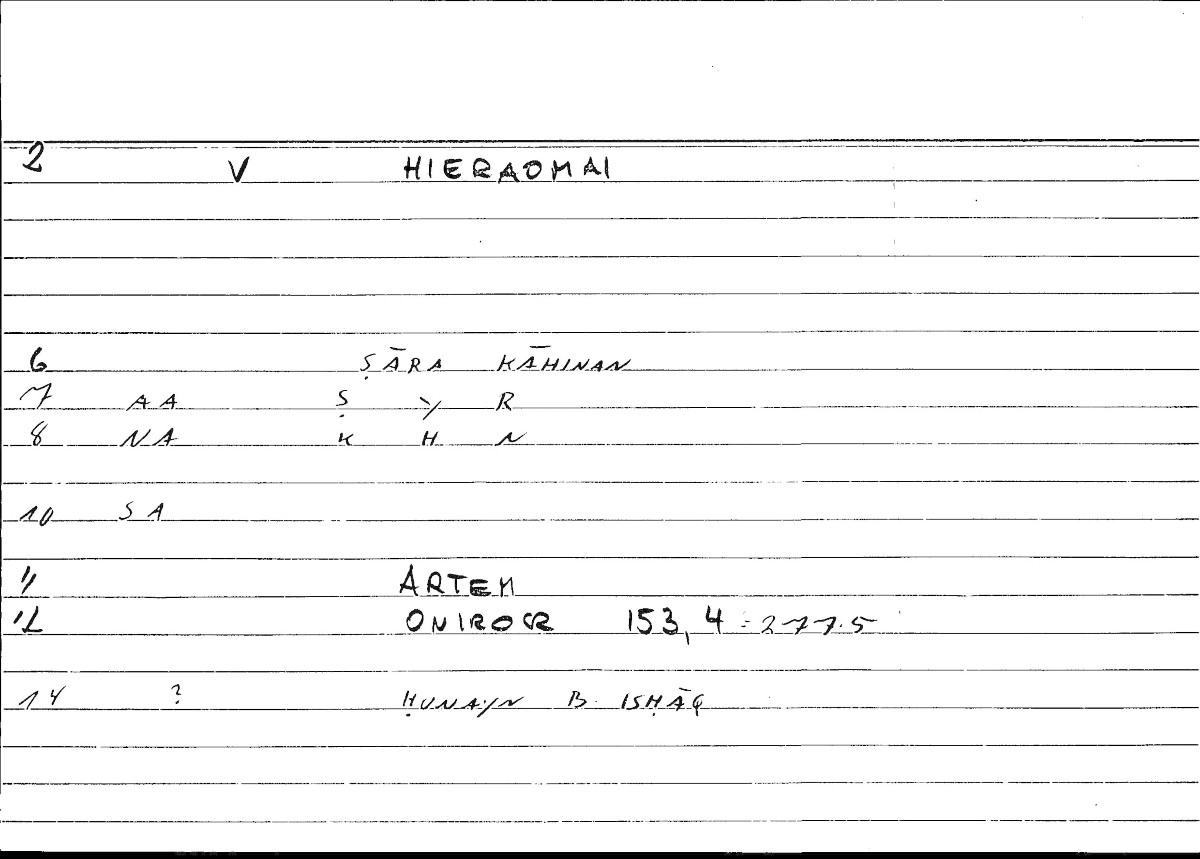 Filecard Artem.Onirocr.06462