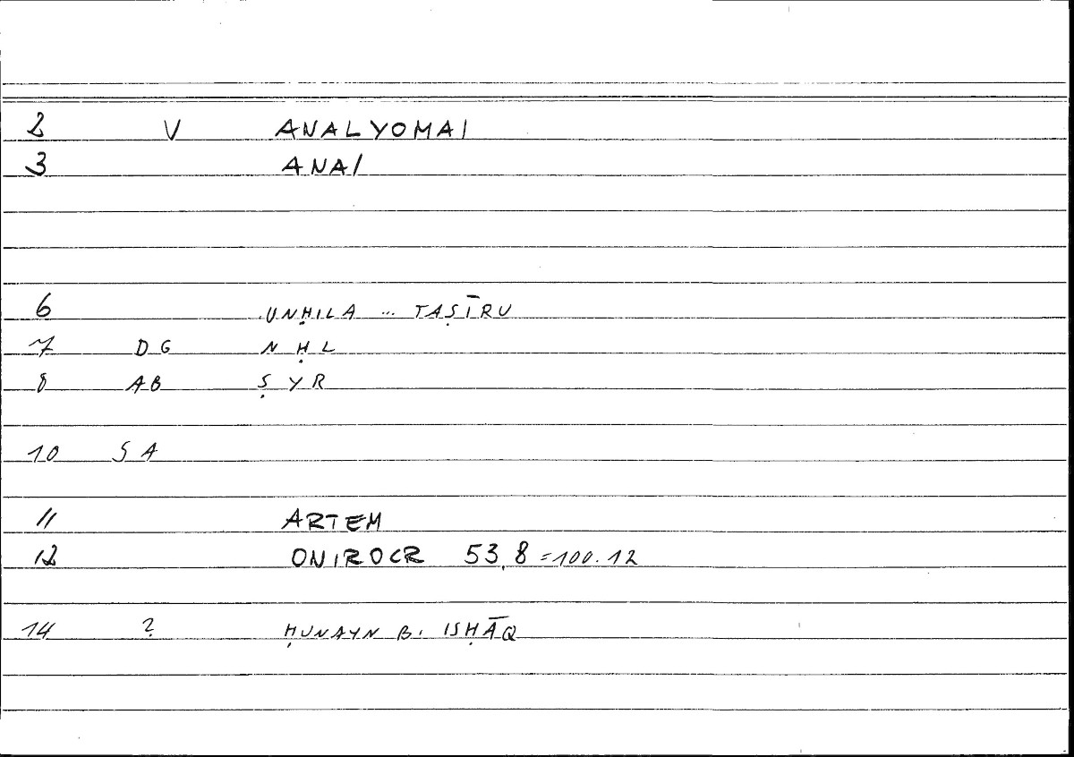 Filecard Artem.Onirocr.06470