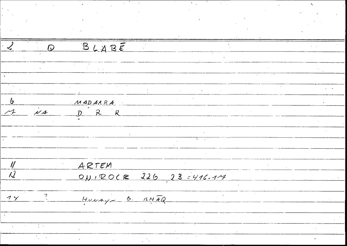 Filecard Artem.Onirocr.07040