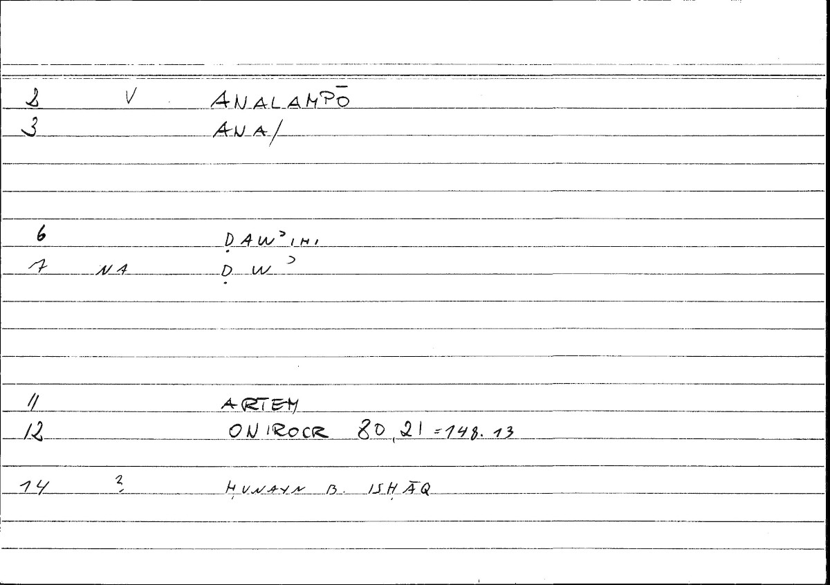 Filecard Artem.Onirocr.07174