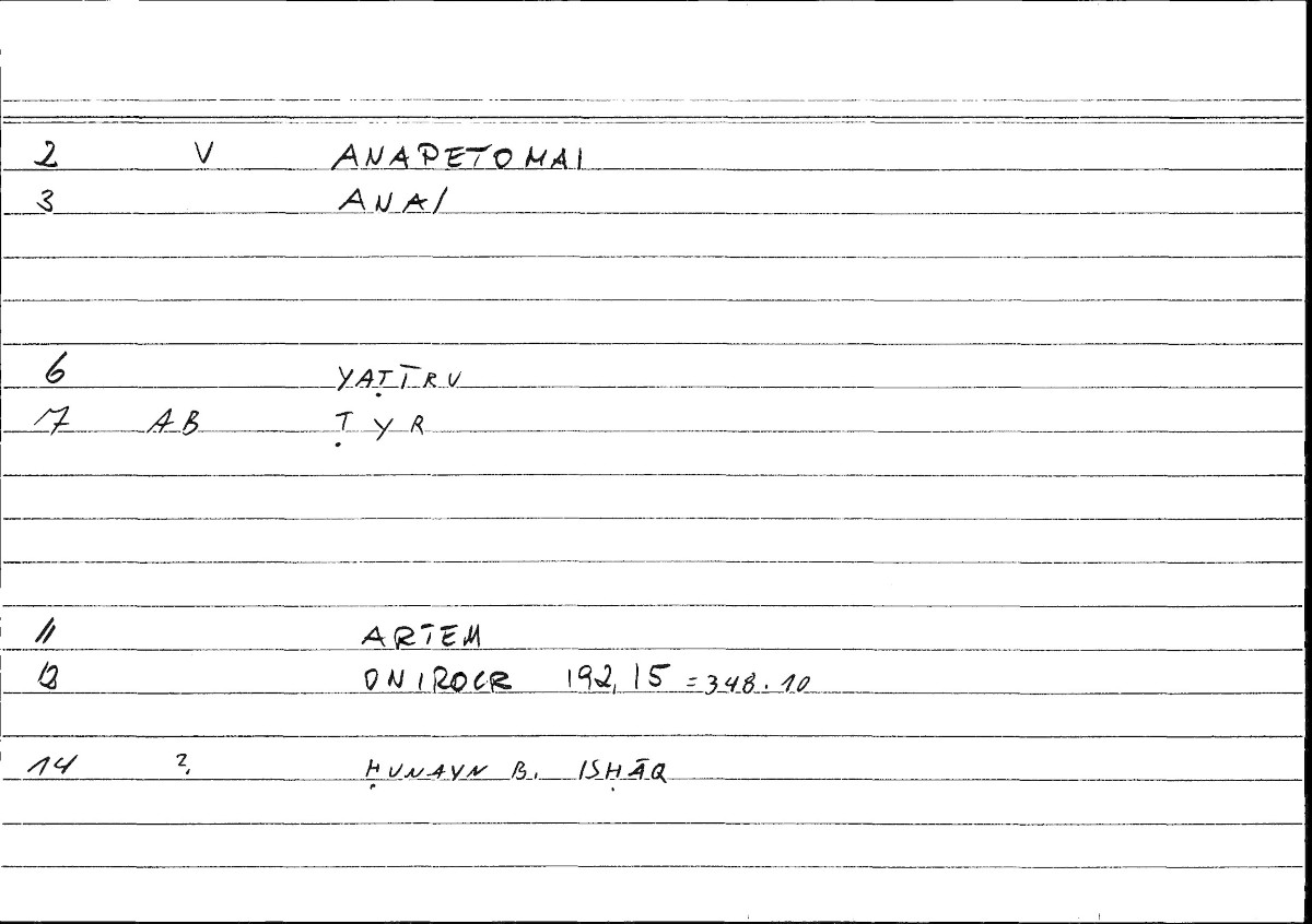 Filecard Artem.Onirocr.07419