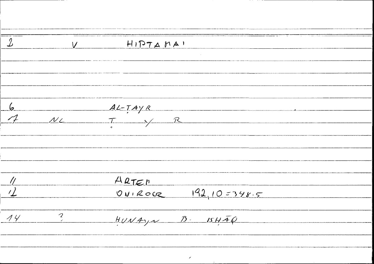 Filecard Artem.Onirocr.07421